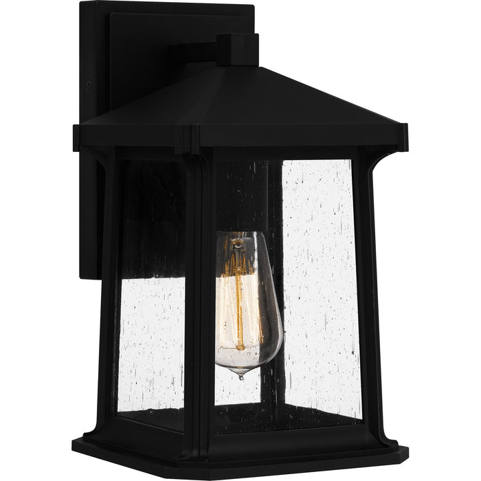 Quoizel - SAT8407MBK - One Light Outdoor Wall Mount - Satterfield - Matte Black