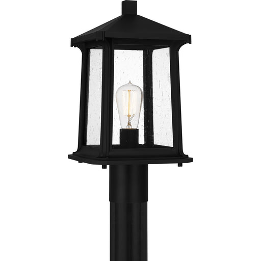 Quoizel - SAT9009MBK - One Light Outdoor Post Mount - Satterfield - Matte Black