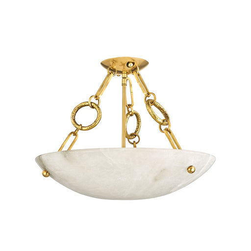 Corbett Lighting - 420-04-VB - Four Light Semi Flush Mount - Yadira - Vintage Brass