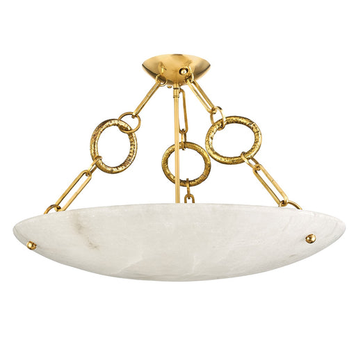 Corbett Lighting - 420-06-VB - Six Light Semi Flush Mount - Yadira - Vintage Brass