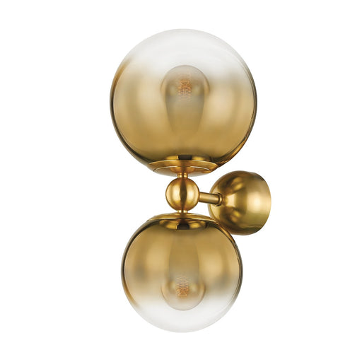 Corbett Lighting - 427-02-VPB - Two Light Wall Sconce - Kyoto - Vintage Polished Brass