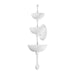 Corbett Lighting - 437-30-GSW - Six Light Wall Sconce - Aura - Gesso White