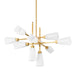 Corbett Lighting - 441-46-VB - Ten Light Chandelier - Artemis - Vintage Brass