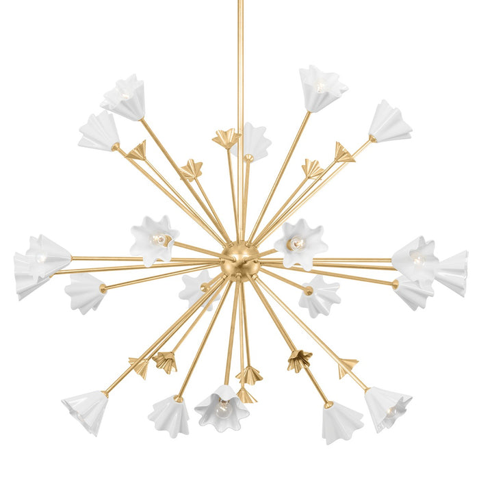 Corbett Lighting - 451-44-VGL - 20 Light Chandelier - Julieta - Vintage Gold Leaf