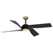 Kuzco Lighting - CF96956-BG - 56" Ceiling Fan - Horizon - Brushed Gold