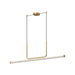 Kuzco Lighting - LP73048-BG - LED Linear Pendant - Vesper - Brushed Gold