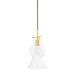 Mitzi - H702701S-AGB - One Light Pendant - Mirabel - Aged Brass