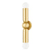 Mitzi - H720102-AGB - Two Light Wall Sconce - Lolly - Aged Brass