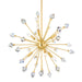 Mitzi - H727806-AGB - Six Light Chandelier - Genesis - Aged Brass