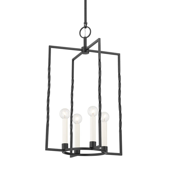 Mitzi - H731704L-TBK - Four Light Lantern - Adelaide - Textured Black