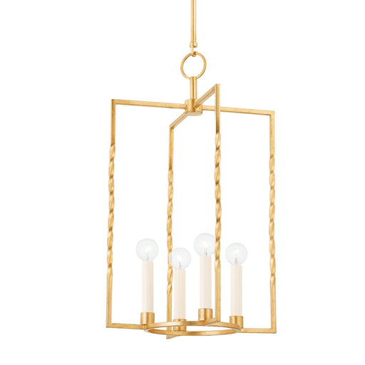 Mitzi - H731704L-VGL - Four Light Lantern - Adelaide - Vintage Gold Leaf