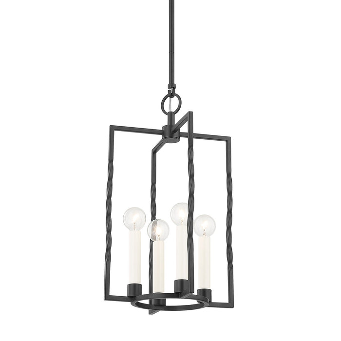 Mitzi - H731704S-TBK - Four Light Lantern - Adelaide - Textured Black