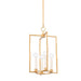 Mitzi - H731704S-VGL - Four Light Lantern - Adelaide - Vintage Gold Leaf