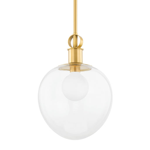 Mitzi - H736701L-AGB - One Light Pendant - Anna - Aged Brass