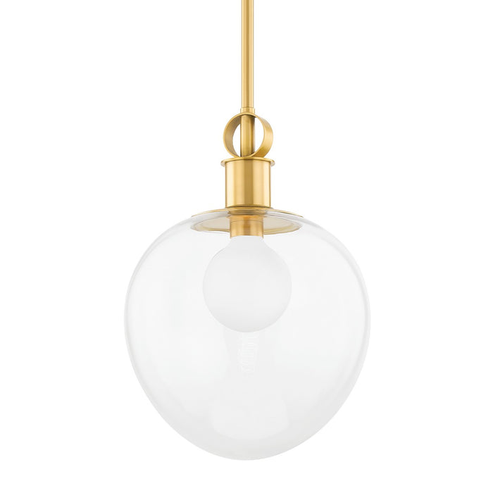 Mitzi - H736701L-AGB - One Light Pendant - Anna - Aged Brass