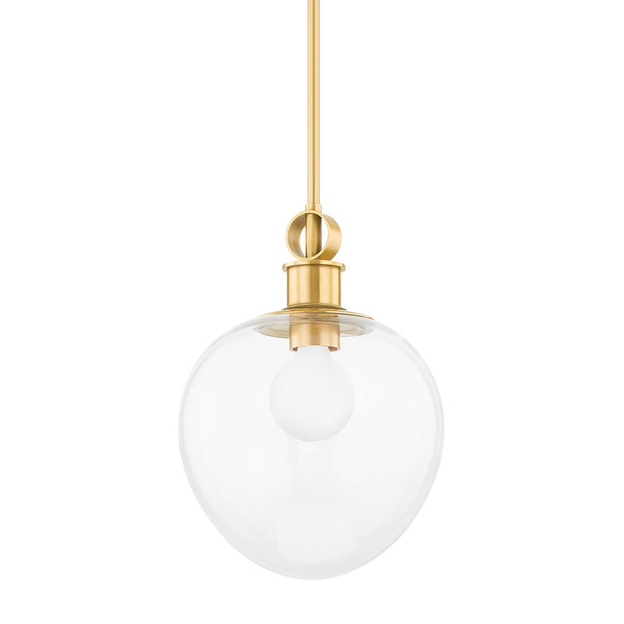 Mitzi - H736701S-AGB - One Light Pendant - Anna - Aged Brass