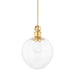 Mitzi - H736701S-AGB - One Light Pendant - Anna - Aged Brass