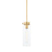 Mitzi - H756701S-AGB - One Light Pendant - Haisley - Aged Brass