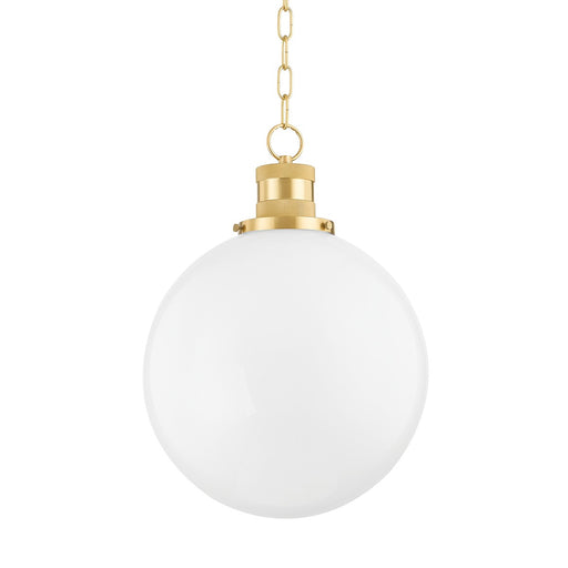 Mitzi - H770701L-AGB - One Light Pendant - Beverly - Aged Brass