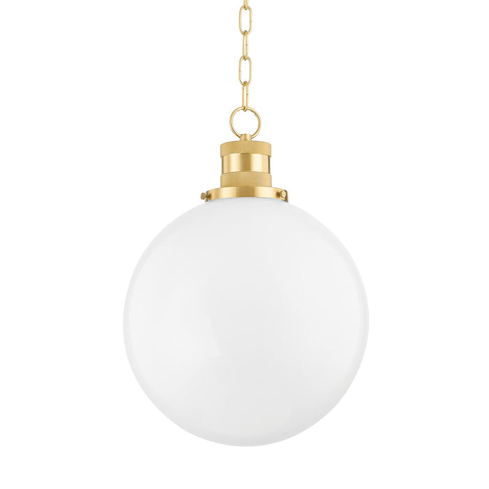 Mitzi - H770701L-AGB - One Light Pendant - Beverly - Aged Brass