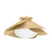 Hudson Valley - 7222-VGL - One Light Flush Mount - Brookhaven - Vintage Gold Leaf