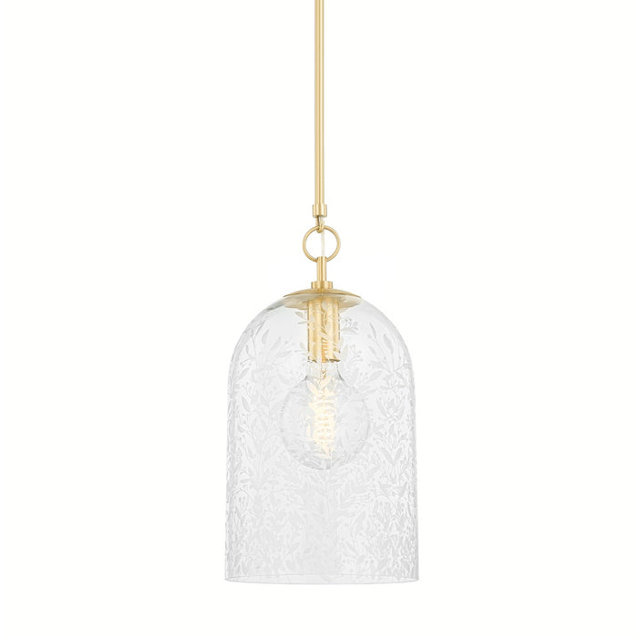 Hudson Valley - 7510-AGB - One Light Pendant - Belleville - Aged Brass