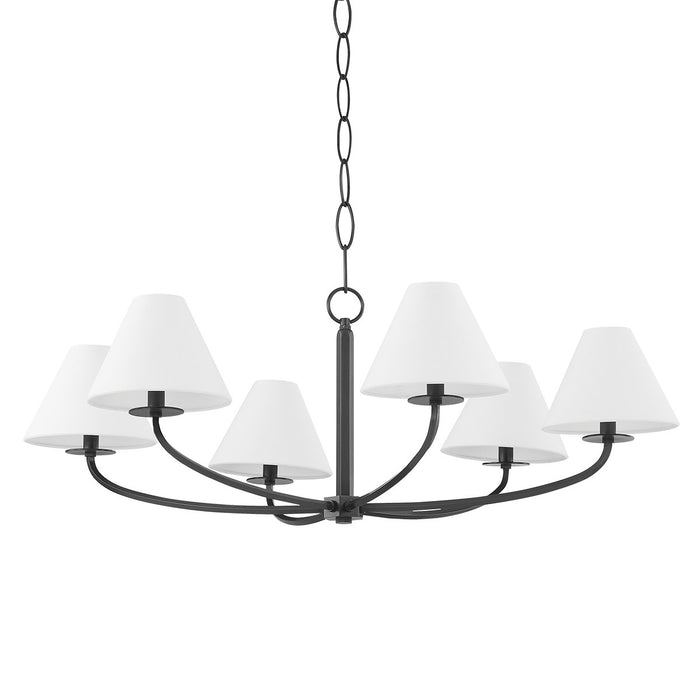 Hudson Valley - BKO901-OB - Six Light Chandelier - Stacey - Old Bronze