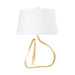 Hudson Valley - L2018-VGL - One Light Table Lamp - Tharold - Vintage Gold Leaf