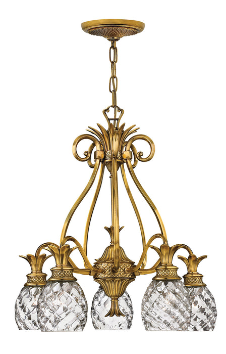 Hinkley - 4885BB - LED Foyer Pendant - Plantation - Burnished Brass