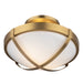 Artcraft - AC11703BR - Two Light Flush Mount - Cara - Brushed Brass