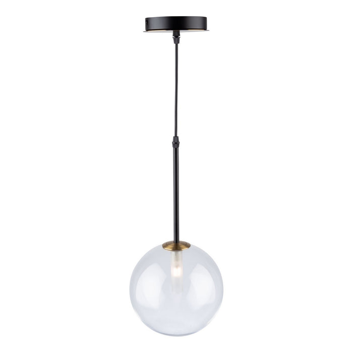 Artcraft - AC11761VB - One Light Pendant - Aurelia - Matte Black & Brass