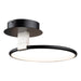 Artcraft - AC6630NB - LED Semi-Flush Mount - Halo - Black