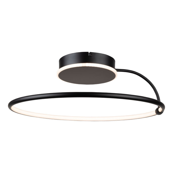 Artcraft - AC6631BK - LED Semi-Flush Mount - Halo - Black