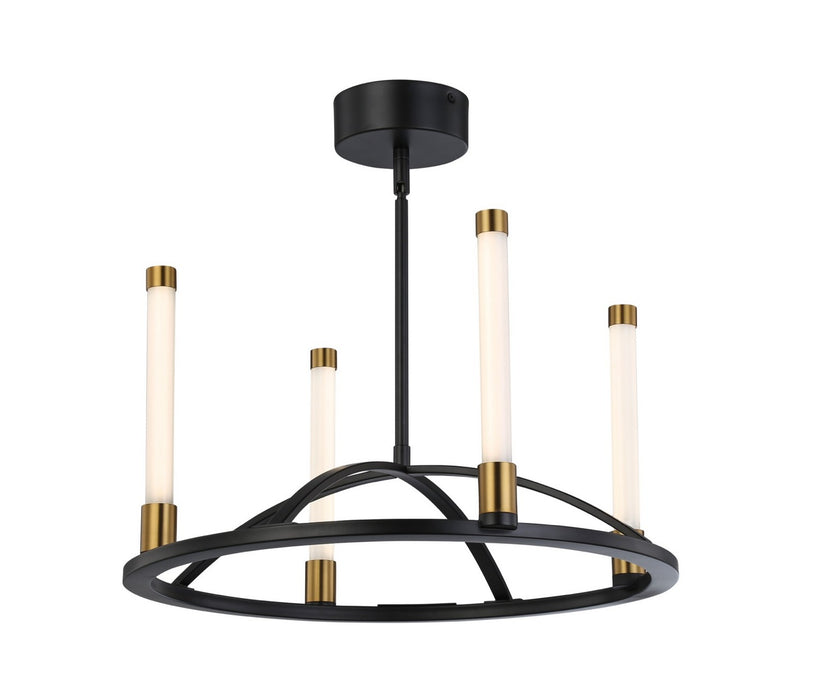 Artcraft - SC13084BB - LED Chandelier - Infiniti - Matte Black & Brass