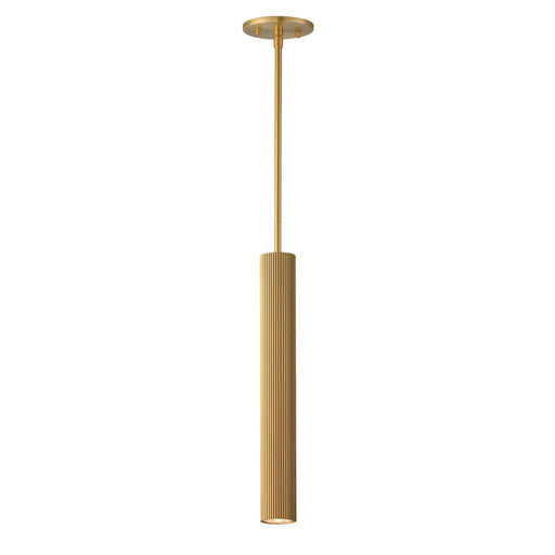 ET2 - E11012-GLD - LED Pendant - Reeds - Gold