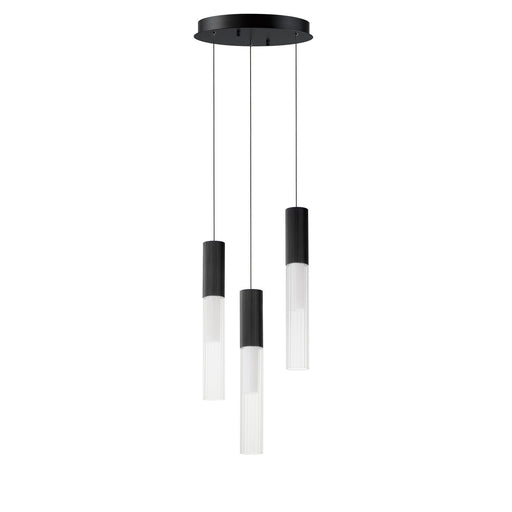 ET2 - E11013-144BK - LED Pendant - Reeds - Black