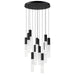 ET2 - E11019-144BK - LED Pendant - Reeds - Black