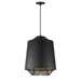 ET2 - E11392-BKGLD - LED Pendant - Phoenix - Black / Gold