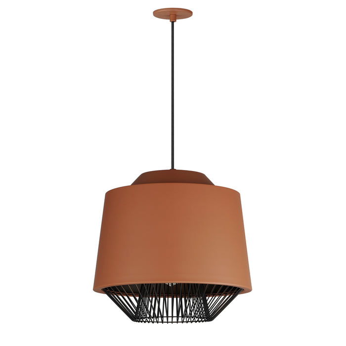 ET2 - E11394-BRKBK - LED Pendant - Phoenix - Brick/Black