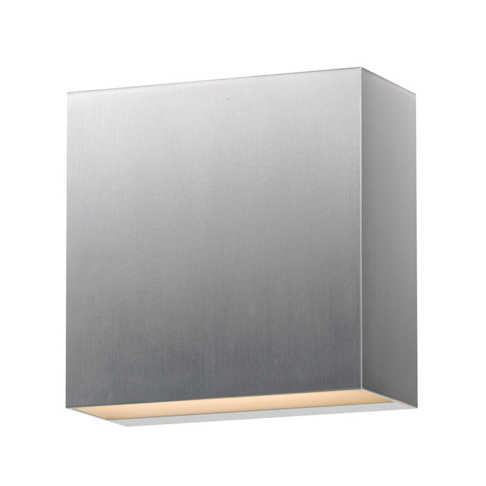 ET2 - E23222-SA - LED Outdoor Wall Sconce - Cubed - Satin Aluminum