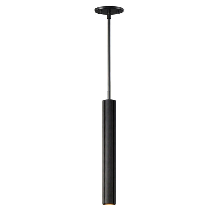 ET2 - E11012-BK - LED Pendant - Reeds - Black