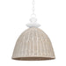 Troy Lighting - F5522-GSW - One Light Pendant - Kahn - Gesso White