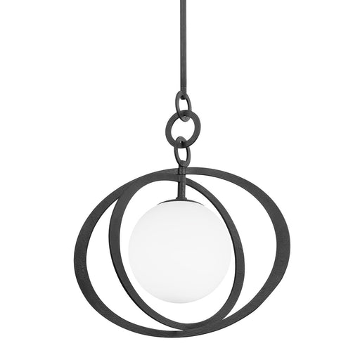 Troy Lighting - F7922-BI - One Light Pendant - Olancha - Black Iron