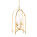 Troy Lighting - F8815-VGL - Four Light Lantern - Rhett - Vintage Gold Leaf