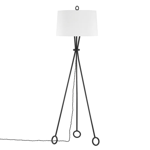 Troy Lighting - PFL2068-FOR - One Light Floor Lamp - Santa Monica - Forged Iron