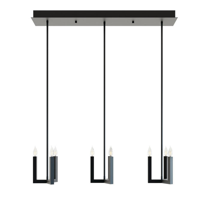 AFX Lighting - GRCP07CBBKLNR3 - Nine Light Pendant - Grace - Black