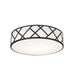 AFX Lighting - HVNF21MBBK - Three Light Flush Mount - Haven - Black