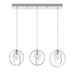 AFX Lighting - JAMP12MBSNLNR3 - Three Light Pendant - Jamie - Satin Nickel