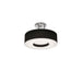 AFX Lighting - MCF1214MB-BKSF - Two Light Semi-Flush Mount - Montclair - Satin Nickel