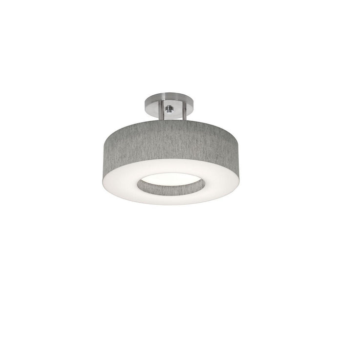 AFX Lighting - MCF1214MB-GYSF - Two Light Semi-Flush Mount - Montclair - Satin Nickel